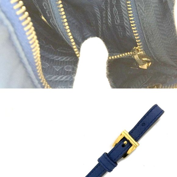 PRADA Logo Plate Nylon Cosmetic Pouch Bag /5P0357 - Picture 8 of 8